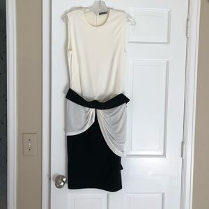 Alexander McQueen Black and White Cocktail Dress